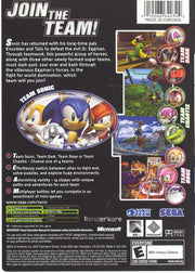 
Sonic Heroes | Xbox | back cover | Data by MobyGames.com