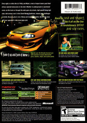 
SRS: Street Racing Syndicate | Xbox | back cover | Data by MobyGames.com