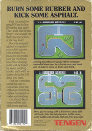 
Super Sprint | NES | back cover | Data by MobyGames.com