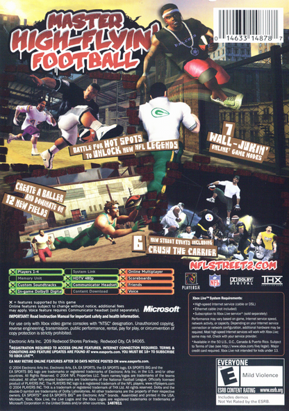 
NFL Street 2 | Xbox | back cover | Data by MobyGames.com