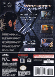 
X2: Wolverine's Revenge | GameCube | back cover | Region: North America | source-country=Canada,United States | Data by MobyGames.com