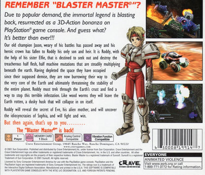 
Blaster Master: Blasting Again | PlayStation | back cover | Data by MobyGames.com