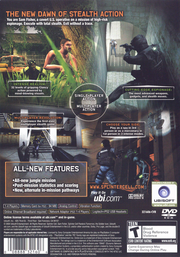 
Tom Clancy's Splinter Cell: Pandora Tomorrow | PlayStation 2 | back cover | Data by MobyGames.com