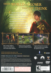 The Spiderwick Chronicles | PlayStation 2 | back cover | region=North America | source-country=United States | zypher-v2 | moby-d14154c452fa | Data by MobyGames.com