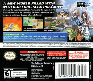 
Pokémon Black Version | Nintendo DS | back cover | Data by MobyGames.com