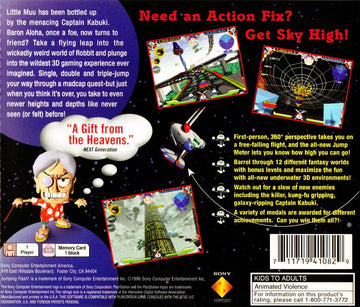 
Jumping Flash! 2 | PlayStation | back cover | Data by MobyGames.com
