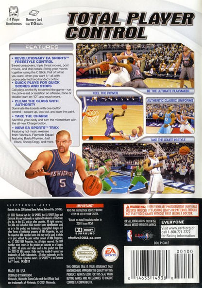NBA Live 2003 | GameCube | back cover | region=North America | source-country=Canada,United States | zypher-v2 | moby-a933a910e654 | Data by MobyGames.com