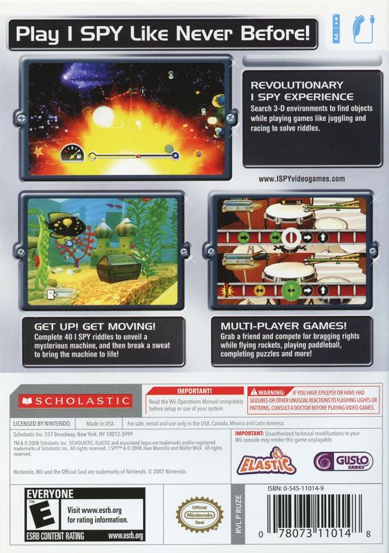 Ultimate I Spy | Wii | back cover | region=North America | source-country=Canada,Mexico,Other,United States | zypher-v2 | moby-0002b68720f9 | Data by MobyGames.com