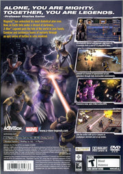 X-Men: Legends | PlayStation 2 | back cover | region=North America | source-country=United States | zypher-v2 | moby-c0cc3cabb6f8 | Data by MobyGames.com