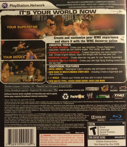 WWE Smackdown vs. Raw 2010 | PlayStation 3 | back cover | region=North America | source-country=United States | zypher-v2 | moby-3425c53d971a | Data by MobyGames.com