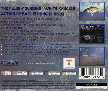 Action Bass | PlayStation | back cover | region=North America | source-country=United States | zypher-v2 | moby-6fbd61ca05d2 | Data by MobyGames.com