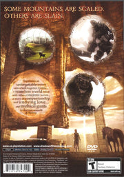 
Shadow of the Colossus | PlayStation 2 | back cover | Data by MobyGames.com