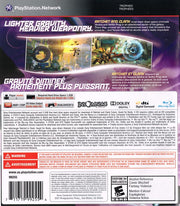 Ratchet & Clank: Into the Nexus | PlayStation 3 | back cover | region=North America | source-country=Canada | zypher-v2 | moby-4a90ee19f4e1 | Data by MobyGames.com