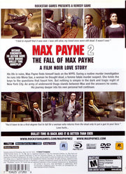 
Max Payne 2: The Fall of Max Payne | PlayStation 2 | back cover | Data by MobyGames.com