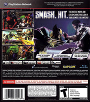 
Marvel vs. Capcom 3: Fate of Two Worlds | PlayStation 3 | back cover | Region: North America | source-country=Canada,United States | Data by MobyGames.com