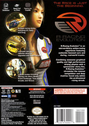
R:Racing Evolution | GameCube | back cover | Data by MobyGames.com