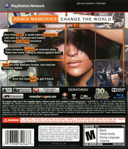 
Remember Me | PlayStation 3 | back cover | Data by MobyGames.com