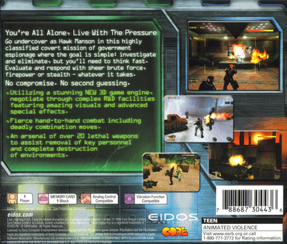 
Fighting Force 2 | PlayStation | back cover | Region: North America | source-country=United States | Data by MobyGames.com