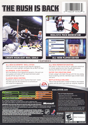 NHL 06 | Xbox | back cover | region=North America | source-country=United States | zypher-v2 | moby-c74128f39cff | Data by MobyGames.com