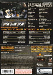 
Guitar Hero: Metallica | PlayStation 2 | back cover | Data by MobyGames.com