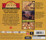 
Disney's The Lion King: Simba's Mighty Adventure | PlayStation | back cover | Region: North America | source-country=United States | Data by MobyGames.com