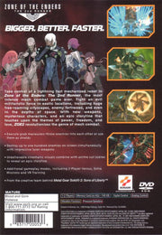 
Zone of the Enders: The 2nd Runner | PlayStation 2 | back cover | Region: North America | source-country=Canada,United States | Data by MobyGames.com