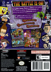 Nicktoons Unite! | GameCube | back cover | region=North America | source-country=United States | zypher-v2 | moby-1f6642a773f1 | Data by MobyGames.com