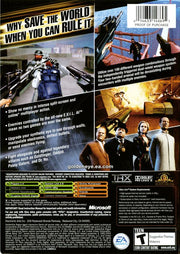 
GoldenEye: Rogue Agent | Xbox | back cover | Data by MobyGames.com