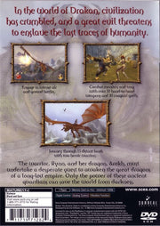 
Drakan: The Ancients' Gates | PlayStation 2 | back cover | Region: North America | source-country=United States | Data by MobyGames.com