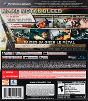 Ace Combat: Assault Horizon | PlayStation 3 | back cover | region=North America | source-country=Canada | zypher-v2 | moby-95b50d73ec39 | Data by MobyGames.com