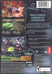 
Magic: The Gathering - Battlegrounds | Xbox | back cover | Data by MobyGames.com