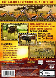 
Cabela's African Safari | PlayStation 2 | back cover | Region: North America | source-country=United States | Data by MobyGames.com