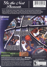 
NBA Ballers: Phenom | Xbox | back cover | Data by MobyGames.com