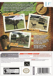 Wild Earth: African Safari | Wii | back cover | region=North America | source-country=United States | zypher-v2 | moby-1b51b26f54f3 | Data by MobyGames.com