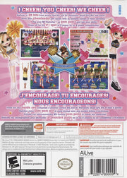 We Cheer | Wii | back cover | region=North America | source-country=Canada,Mexico,Other,United States | zypher-v2 | moby-e2436d82260a | Data by MobyGames.com