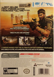 Call of Duty: Black Ops | Wii | back cover | region=North America | source-country=United States | zypher-v2 | moby-4bb2c4957612 | Data by MobyGames.com