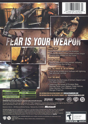 
Batman Begins | Xbox | back cover | Data by MobyGames.com