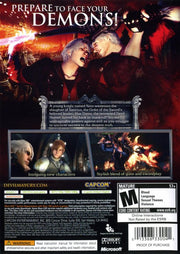 Devil May Cry 4 | Xbox 360 | back cover | region=North America | source-country=United States | zypher-v2 | moby-33613b0fc3dc | Data by MobyGames.com