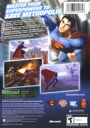 
Superman Returns | Xbox | back cover | Data by MobyGames.com