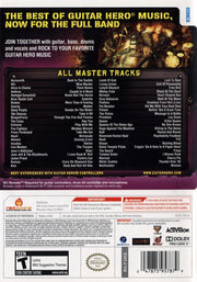 Guitar Hero: Smash Hits | Wii | back cover | region=North America | source-country=United States | zypher-v2 | moby-965e8f05e09a | Data by MobyGames.com