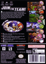 Sonic Heroes | GameCube | back cover | region=North America | source-country=United States | zypher-v2 | moby-89e3336b21bd | Data by MobyGames.com
