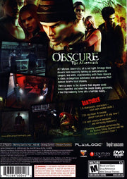 Obscure: The Aftermath | PlayStation 2 | back cover | moby-27a4399dd447 | Data by MobyGames.com