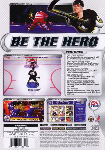 NHL 2002 | PlayStation 2 | back cover | region=North America | source-country=Canada,United States | zypher-v2 | moby-5db808d2be24 | Data by MobyGames.com