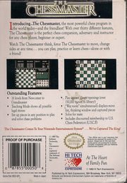 
The Chessmaster | NES | back cover | Data by MobyGames.com