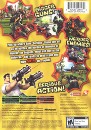 
Serious Sam II | Xbox | back cover | Data by MobyGames.com