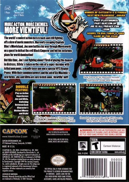 
Viewtiful Joe 2 | GameCube | back cover | Data by MobyGames.com