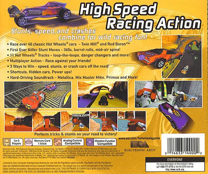 
Hot Wheels: Turbo Racing | PlayStation | back cover | Data by MobyGames.com