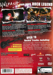 Guitar Hero III: Legends of Rock | PlayStation 2 | back cover | region=North America | source-country=United States | zypher-v2 | moby-616c030d7849 | Data by MobyGames.com