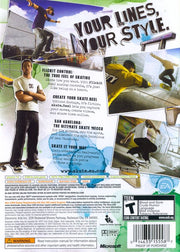 skate. | Xbox 360 | back cover | region=North America | source-country=United States | zypher-v2 | moby-ad14855d09a7 | Data by MobyGames.com