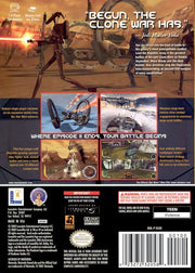 
Star Wars: The Clone Wars | GameCube | back cover | Data by MobyGames.com